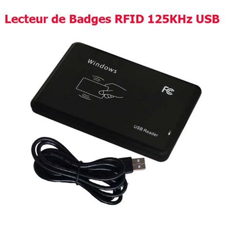 lecteur de badges rfid 125khz usb|em4100 125khz rfid.